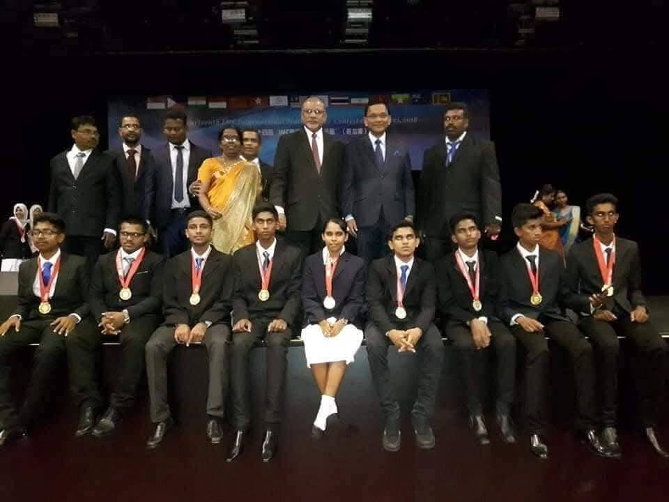 Students at the International Mathematics Competition ceremony
